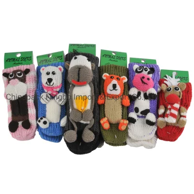 Baby Kinder Kinder Acryl Socke Tier Boden Socken Winter Weihnachten Socken